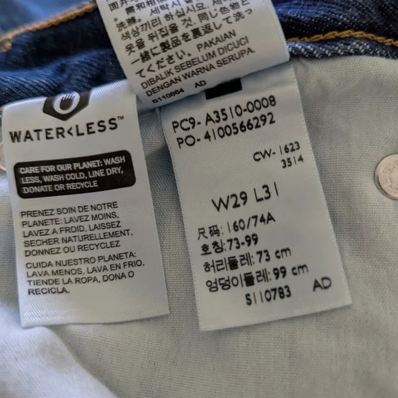 Levi's 94' Baggy Jeans Medium Blue Size 29 - Picture 6 of 6